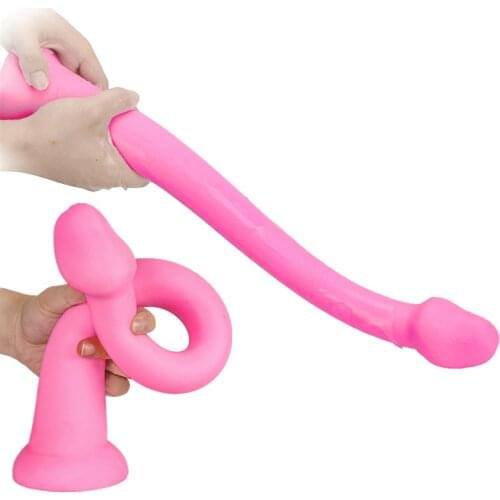 New Long Dildo Anal Plug G spot Stimulates Silicone Huge Butt Plug Prostate Massage adult Erotic Anal Sex Toys For Men Woman Gay