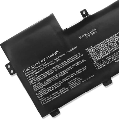 B31N1534 For ASUS Zenbook UX510 UX510UW UX510UX Series 3ICP7/60/80 0B200-02030000 11.4V Original 4240mAh Laptop Battery