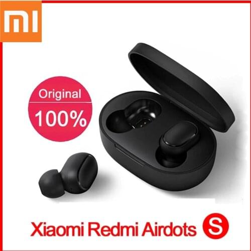 Original Xiaomi Redmi Airdots 2 TWS Earphone True Wireless Bluetooth Stereo bass With Mic Handsfree Earbuds Tap AI Control