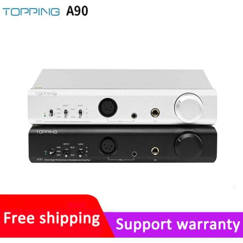 TOPPING A90 Full Balanced Headphone Amplifier XLR Pre-Amplifier headphone amp bluetooth headphone amplifier