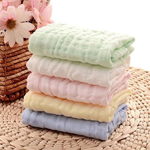 23*20cm Simple Baby Face Towel Microfiber Absorbent Drying Bath Beach Towel Washcloth Swimwear Baby Towel Cotton Kids Towels