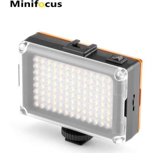 104 LED Phone Video Light Photo Studio Lighting on Camera Hot Cold Shoe LED Lamp for Smartphone Vlog Camcorder Canon Nikon DSLR