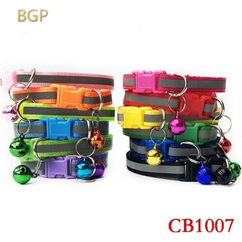 Color buckle reflective collar, pet dog cat reflective collar