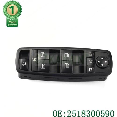 TOP QUALITY brand NEW 2518300590 Window Master Switch For Mercedes GL R Class ML350 W251 X164 GL450 R350 No. A251 830