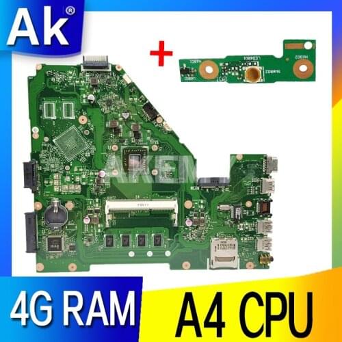 X550EA Laptop motherboard For Asus X550EA X550EP X550E X552E Test original mainboard 4G RAM A4 CPU