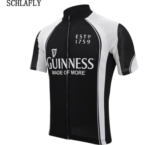WOMEN Black guinness beer cycling jersey short sleeve summer bike jersey road jersey cycling clothing bicycle clothes schlafly