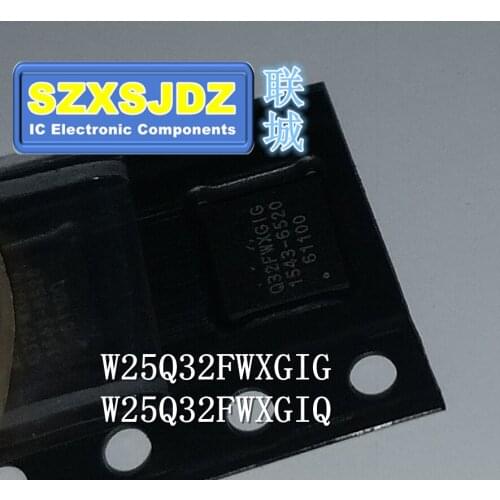 1PCS W25Q32FWXGIG Q32FWXGIG W25Q32FWXGIQ Q32FWXGIQ W25Q32FW 4*4mm 1.8V USON8