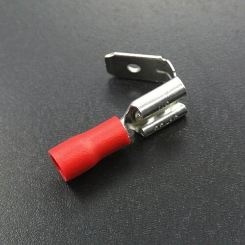 100x Red Piggyback Male Female Spade Terminals Connectors Car Truck Wiring