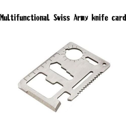 11-in-1 Outdoor Hunting Survival Camping Hike Pocket Military Card Multi Tools