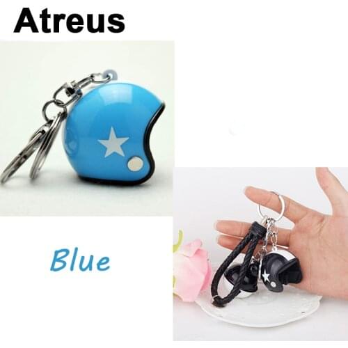 Atreus Car Motorcycle Bike Safety Helmet Key Chain Ornaments For BMW e46 e39 e36 Audi a4 b6 a3 a6 c5 Renault duster Lada granta