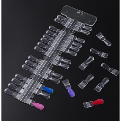 36pcs Nail Art Color Display Shelf Color Card Detachable False Nail Tips Nail Art Display Board DIY Nail Manicure Tools