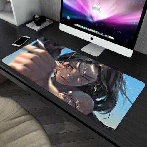 Sell Well Large Size Gaming MousePad Beautiful Painting Style Rubber Mouse Pad Office Decoration Home Table Mat Ghostblade