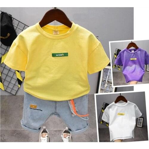 Baby Boy Clothing Set Cute Summer Shiny T-shirt Children Boys Clothes Shorts Suit For 2-7years kids clothes set