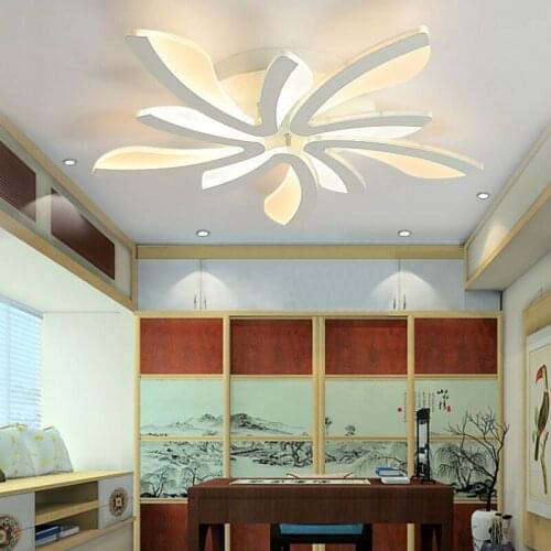 Creative Circle Household Ceiling Lamp Clear Living Room Light Acrylic Bedroom Decoration Ceiling Light Home Decor Light Fixture