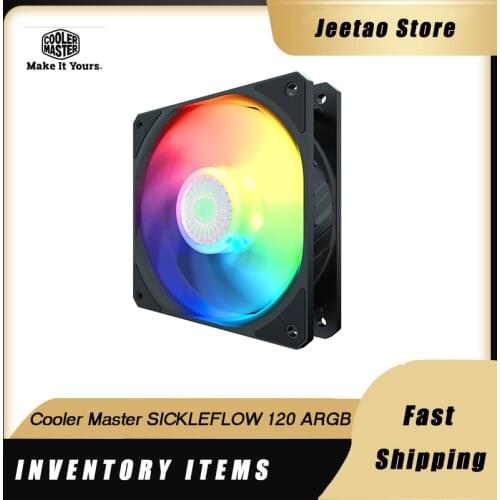 Cooler Master SickleFlow 120 ARGB 120mm 5V 3PIN Enhanced Frame Addressable PMW Computer Case CPU Cooling Silence Fan