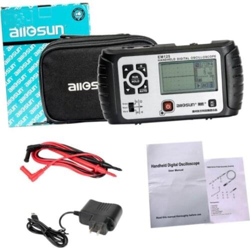 All-sun 2 in1 Multifunction Oscilloscope 25MHz Multimeter Digital Handheld Scopemeter Voltmeter Ohmmeter Capacitance EM125