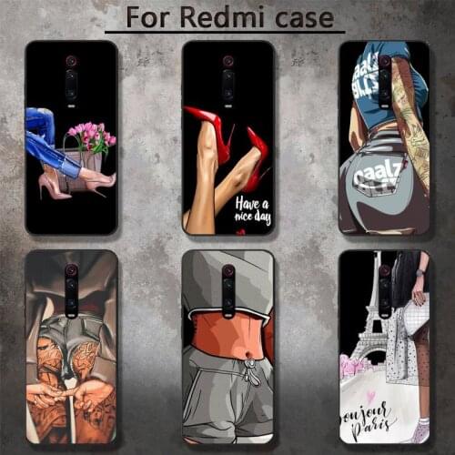 Fashion Women Phone Case for RedMi 5 5plus 6 Pro 6A S2 4X GO 7A 8A 7 8 9 K20 case