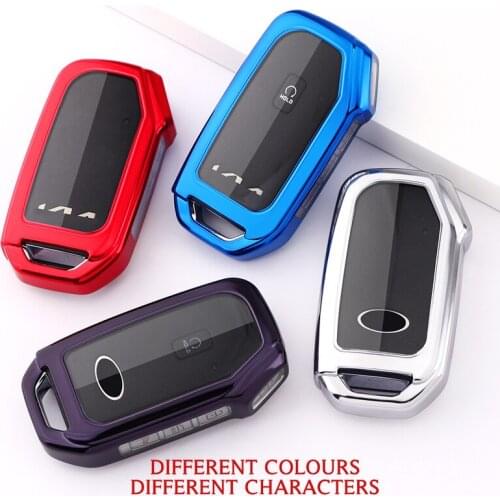 Soft Tpu Full Cover Car Key Case Cover for KIA Sportage R GT Stinger GT Sorento Cerato Forte2018 2019 Key Shell Holder