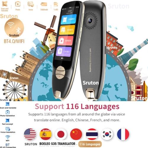 New Smart Voice Translator Offline 116 Language Simultaneous Translation Pen Artifact Voice Business Travel Abroad Scanning Pen