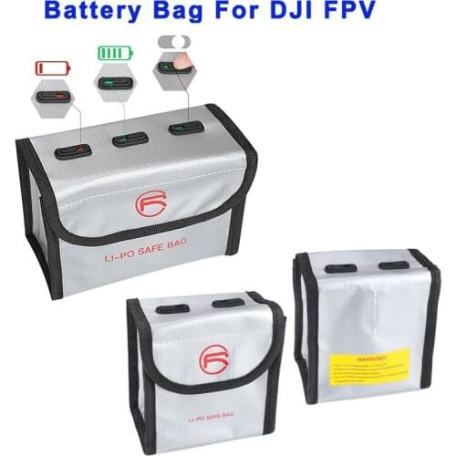 Upgrade FPV Battery Safe Bag Explosion Proof Fireproof Lipo Battery Storage Bag Pouch For DJI FPV drone Accessories