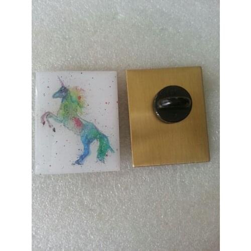 Custom design printing pins with epoxy, printing pin badge