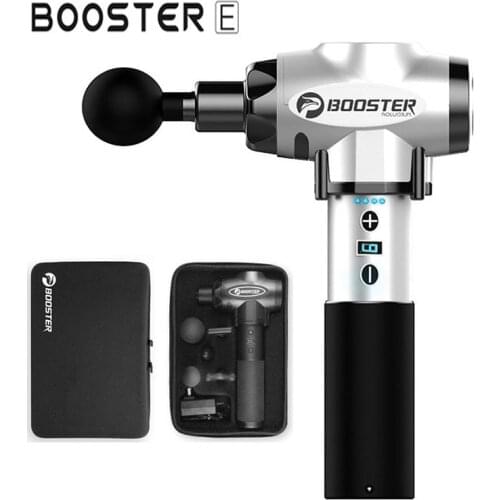 New Booster E Muscle Massage Gun Deep Tissue Massager Therapy Gun Exercising Muscle Pain Relief Body Shaping 5 heads 110V/220V