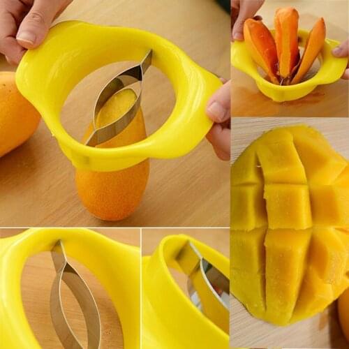 Mango Splitters Apple Pear Peach Cut Fruit Tool Slicer Removel Stainless Steel Kitchen Gadget inteligentes Frutero