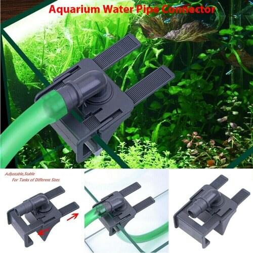 Aquarium Tank Water Pipe Clamp Hose Tube Rod Fixing Clip Mount Fixed Holder for 0-52mm Thickness Glass Fish Tank PT0949