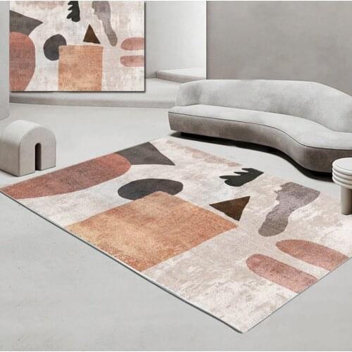 Modern Flannel Carpet Floor Mat Door Bedroom Tapestry Decorative Blanket Room Area Living Carpet Tea Rug