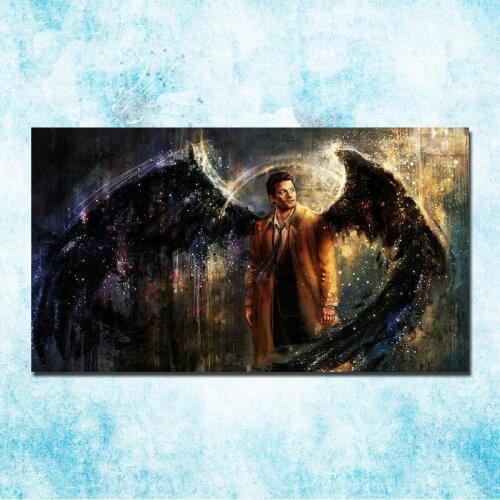 Supernatural TV Series Art Silk Poster Canvas Print 13x24 24x43 Inch-002