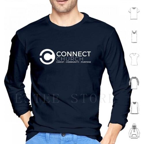 Connect Church Full Logo Hoodie Long Sleeve Connect Church Connect Church Akron Ohio God Jesus