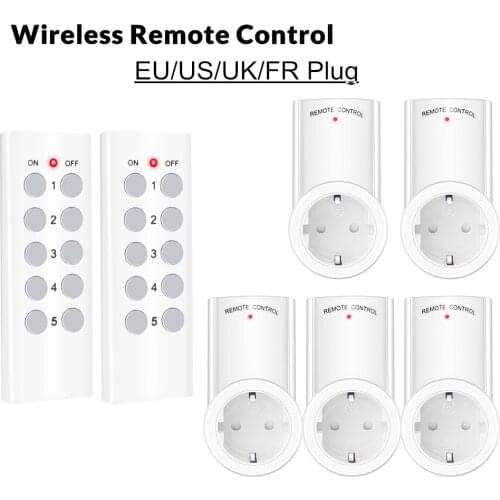Smart Socket RF 433mhz Wireless Remote Control Outlet Adaptor Wall Electrical Switch Home Lamp For Smart Home EU UK US FR Plug