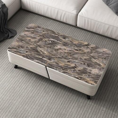 Nordic ins imitation marble thickened tablecloth pvc waterproof oil-proof Anti-scalding No-clean Dali pattern coffee table mat