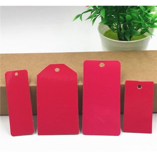 Lively Rose Red Paper Cardboard Tags 150Pcs/Lot Price Hang High Quality Head Labels For Bookmark Cake Cookies Gifts Decoration