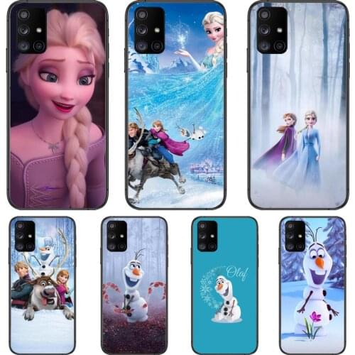 Frozen Sisters Phone Case Hull For Samsung Galaxy A50 A51 A20 A71 A70 A40 A30 A31 A80 E 5G S Black Shell Art Cell Cove