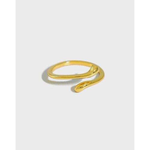 Real 925 sterling silver water drop joint rings for women fine jewelry, cute gold color woman finger ring silver 925 accessories