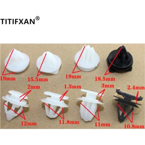 12PCS Car door trim fender wheel arch eyebrow fixed plastic fasteners for Mazda CX-5 rivet