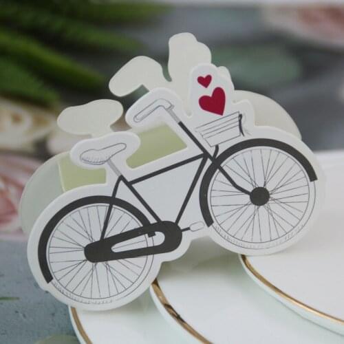 50pcs Wedding Candy Box Bicycle Gift Box Birthday Favor Bike Shape Paper Dragee Box for Bonbonniere Home Party Decorations