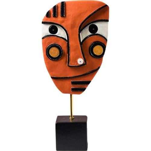 Abstract Face Art Ornament Resin Craft Creatives Decoration for Living Room Bar Home Decor Decoration Crafts LBShipping