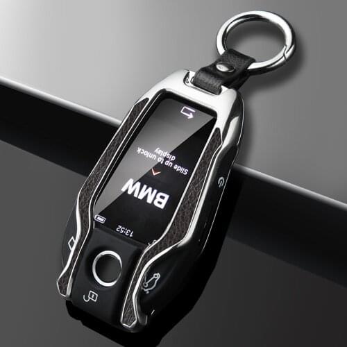 Zinc Alloy LED Display Car Key Case Cover Holder For BMW 5 7 Series G11 G12 G30 G31 G32 i8 I12 I15 G01 X3 G02 X4 G05 X5 G07 X7