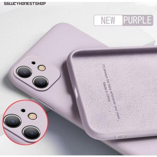 For iPhone 11 12 Pro SE 2 Case Luxury Original Silicone Full Protection Soft Cover For iPhone X XS XR XS Max 7 8 6 6s Phone Case