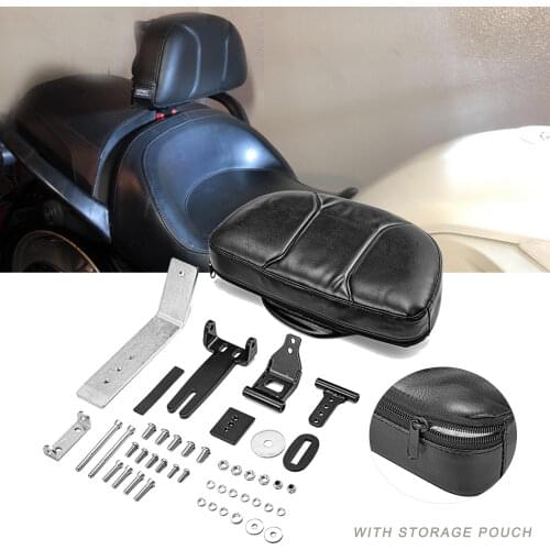For Can-Am Spyder F3 F3-S F3-T LTD 2015-2021 Motorcycle Accessories Quick Detach Driver Backrest Mount Kit With Storage Pouch