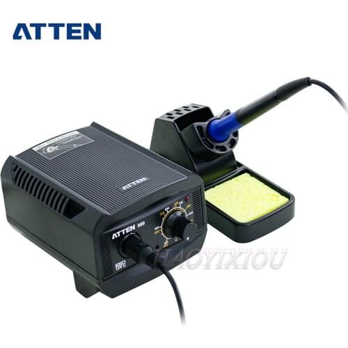ATTEN AT989 constant temperature electric soldering iron soldering station knob temperature adjustment 65W with sleep