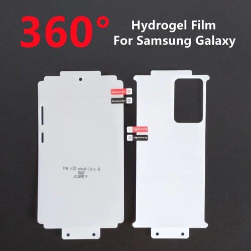 10D Soft TPU Hydrogel Film For Samsung Galaxy S10 S20 S21 Plus Note 10 20 Ultra Full Body Cover Screen Protector Gel Not Glass