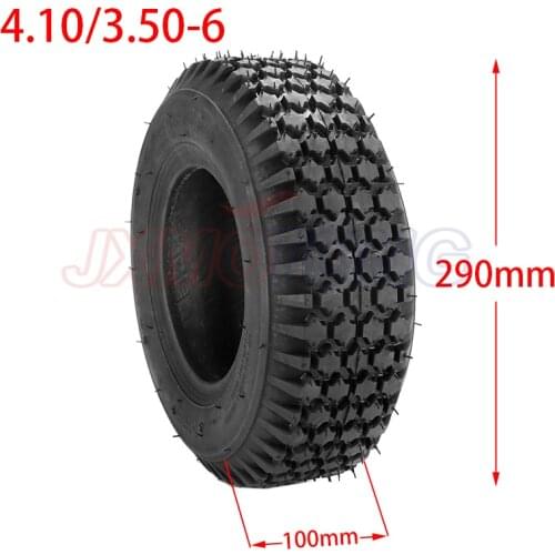 Scooter Tires 6" Lawn Mower/Snow&Mud Tyre 4.10/3.50-6 Brand Tyre for 6*3.25 Wheel Rim (Scooter Parts & Accessories)