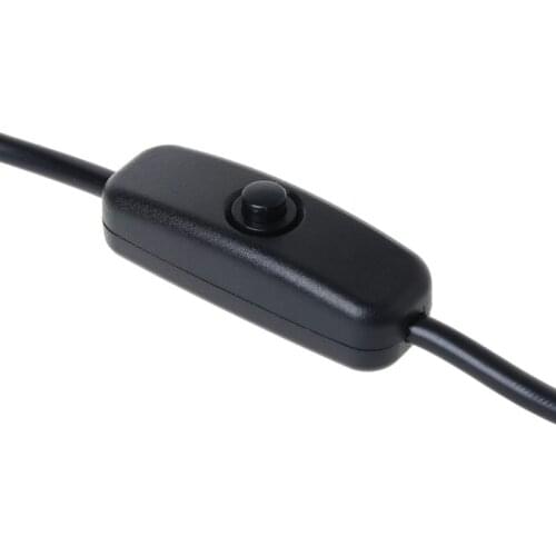 L74D Type C Power Supply USB-C Male to Female Extension Cable On Off Switch for Raspberry Pi 4 An-droid Mobile Phone 27cm