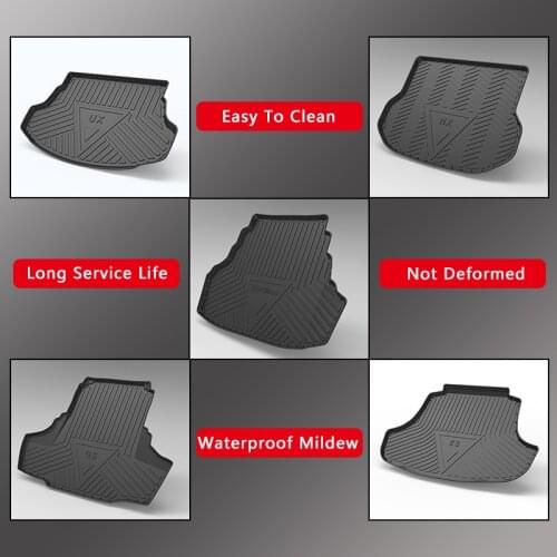 QHCP Boot Liner Tray Car Rear Trunk Storage Cargo Mat Floor Sheet Carpet Mud Protective TPE Pads For Lexus NX UX RX ES GS CT