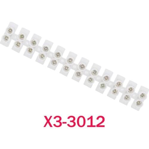 NEW 1Pc X3-3012 copper pieces nylon terminals 30A12 bit wiring row plastic terminal
