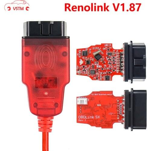 New V1.87 Renolink OBD2 Diagnostic Interface For Re-nault/D-acia Vehicles ECU Programmer Airbag/Key Coding Multi-Function