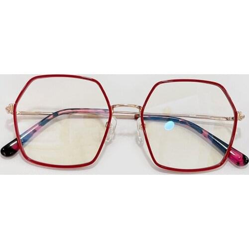 2021 New Wrap All-Match Women Men Spectacle Eyeglass Brand Designer Alloy Acrylic Optical Frame Oculos De Sol Feminino